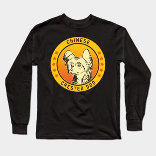 Chinese Crested Dog Portrait Long Sleeve T-Shirt